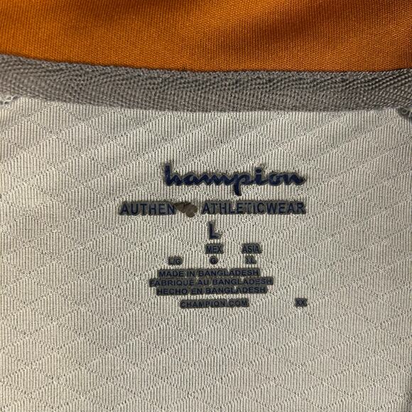 Texas Longhorns Champion 1/4 Zip Sweatshirt Mens L Gray/Orange Long Pullover - Picture 3 of 10